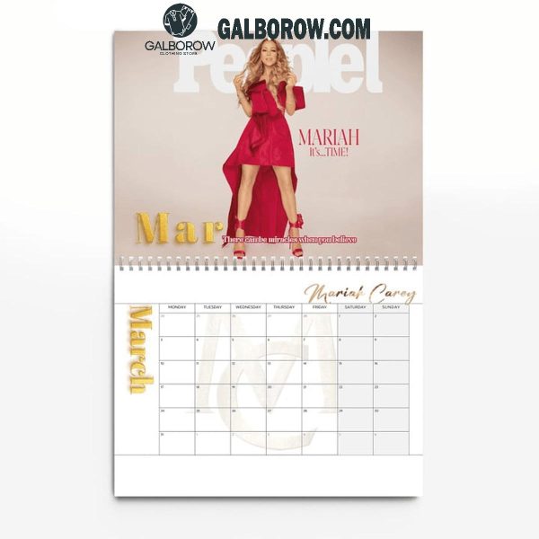 Mariah Carey It’s Time 2025 Wall Hanging Calendar