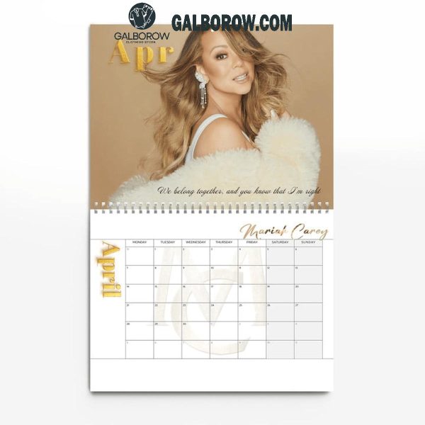 Mariah Carey It’s Time 2025 Wall Hanging Calendar