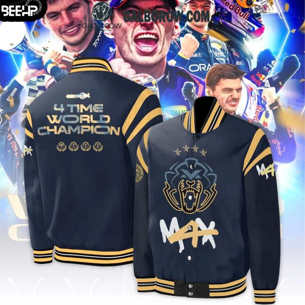 Max Verstappen 4time World Champion  2024 Celebration Baseball Jacket