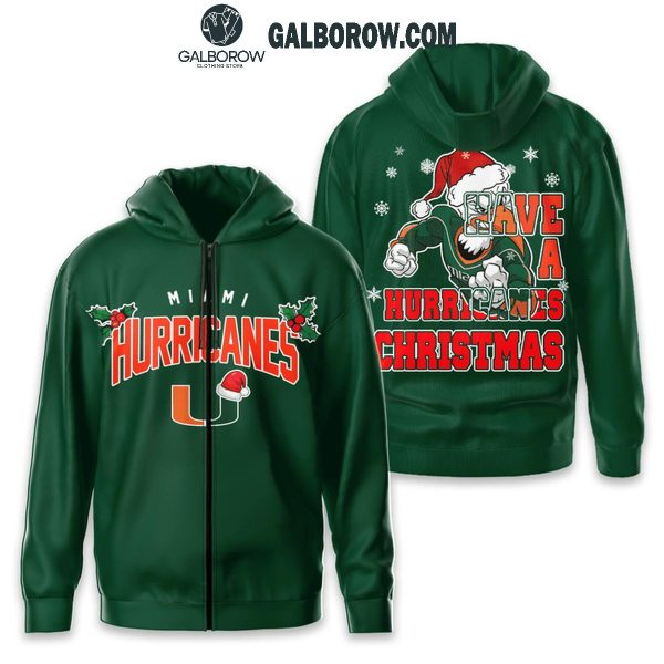 Miami Hurricanes Have A Hurricanes 2024 Christmas Hoodie T-Shirt