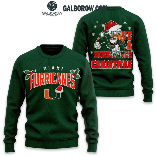 Miami Hurricanes Have A Hurricanes 2024 Christmas Hoodie T-Shirt