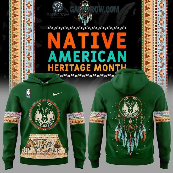 Milwaukee Bucks The Pride Of Native American Heritage 2024 Celebrating Hoodie T-Shirt