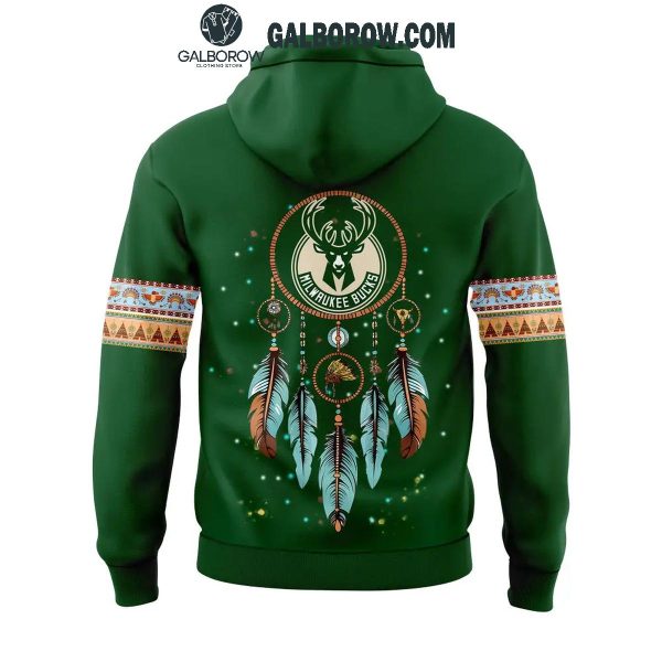 Milwaukee Bucks The Pride Of Native American Heritage 2024 Celebrating Hoodie T-Shirt