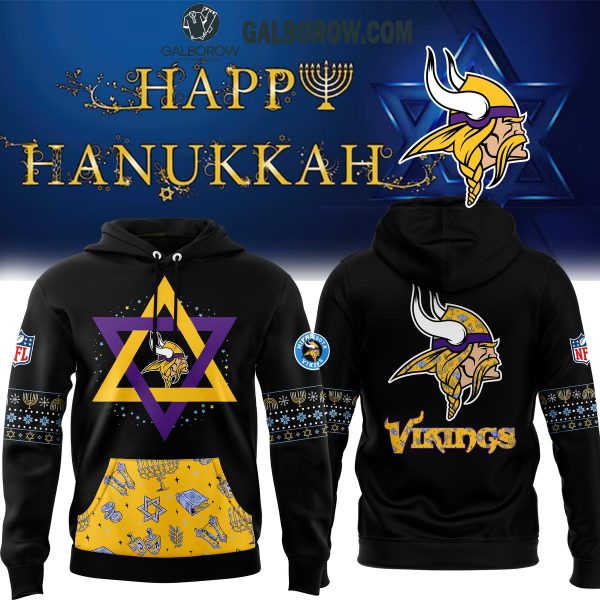 Minnesota Vikings 2024 Hanukkah Holliday Football Hoodie T-Shirt