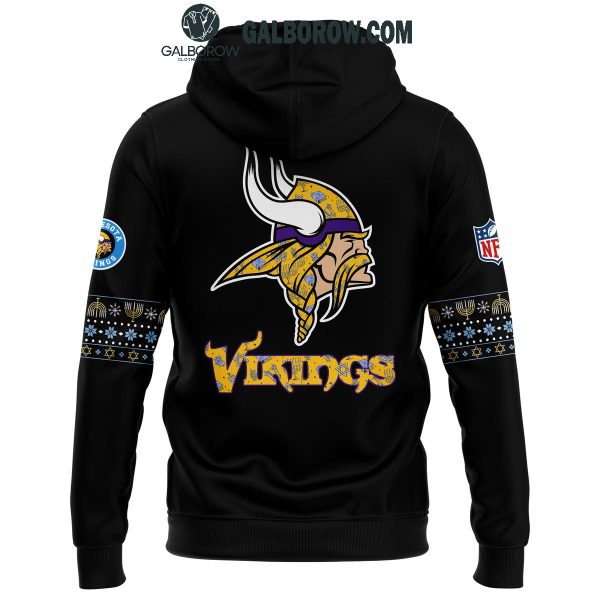 Minnesota Vikings 2024 Hanukkah Holliday Football Hoodie T-Shirt