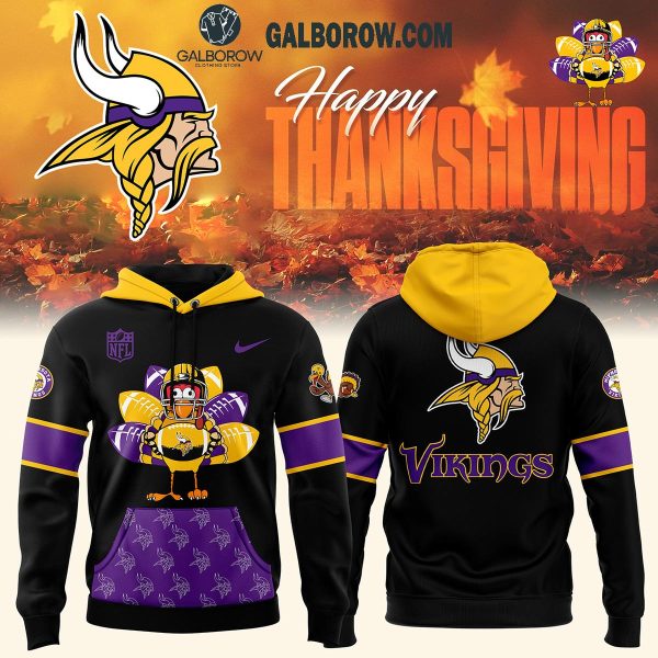 Minnesota Vikings 2024 Thanksgiving Turkey Football Hoodie T-Shirt