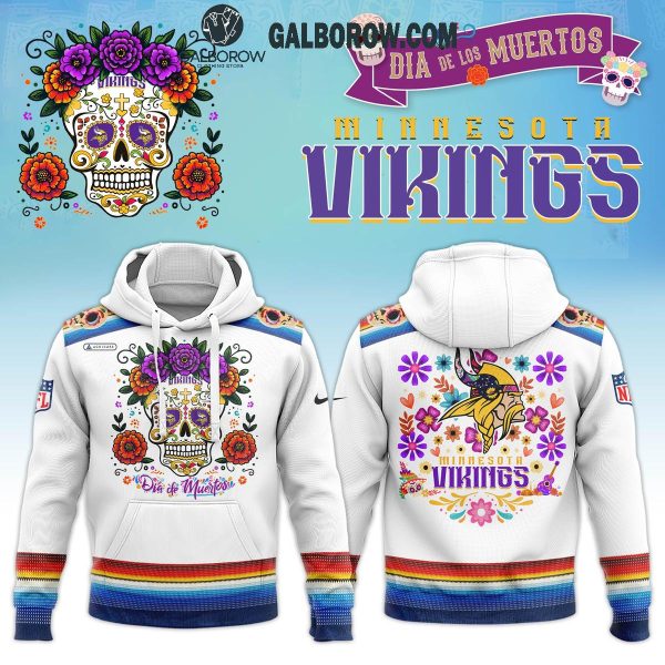 Minnesota Vikings Football 2024 Nike Dia De Los Muertos Hoodie T-Shirt