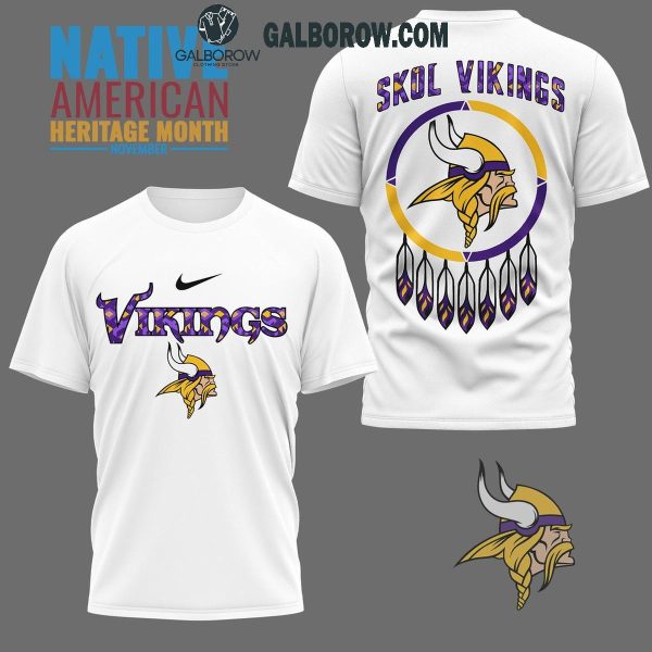 Minnesota Vikings Native American Heritage Month Skol Vikings Hoodie T-Shirt