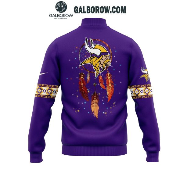 Minnesota Vikings Native American Heritage Night 2024 Baseball Jacket