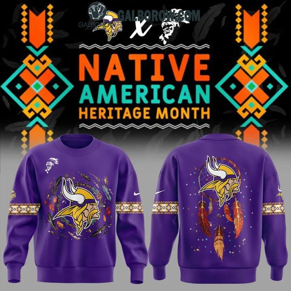 Minnesota Vikings Native American Heritage Night Sweatshirt 2024 Hoodie T-Shirt