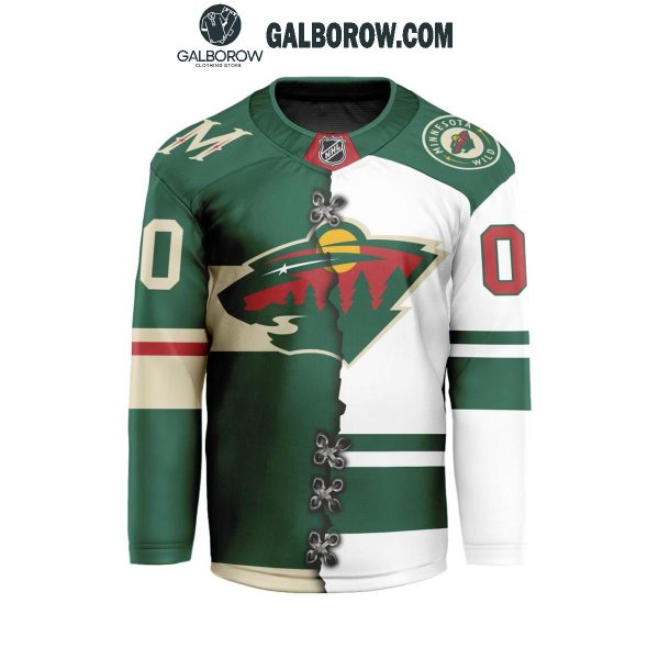 Minnesota Wild 2024 Home Mix Away Personalized Hockey Jersey