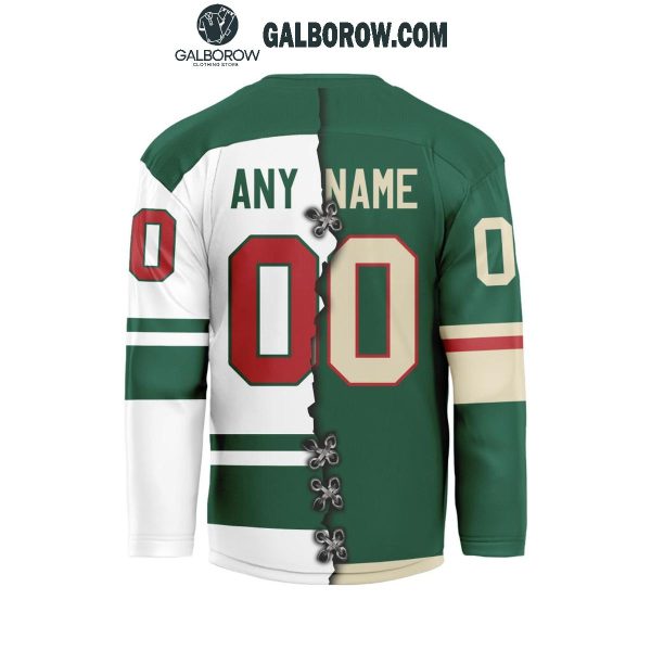 Minnesota Wild 2024 Home Mix Away Personalized Hockey Jersey