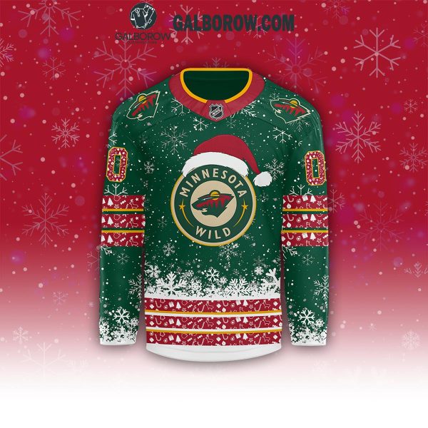 Minnesota Wild 2024 Merry Christmas Celebrating Personalized Hockey Jersey