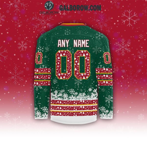 Minnesota Wild 2024 Merry Christmas Celebrating Personalized Hockey Jersey