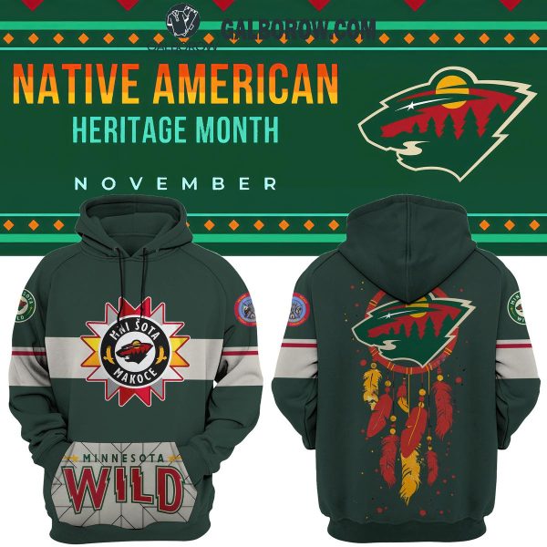 Minnesota Wild Pride Of Native American Heritage 2024 Hoodie T-Shirt