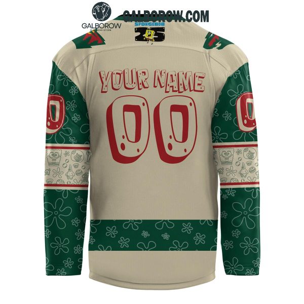 Minnesota Wild Pride Spongebob 25th Anniversary 2024 Personalized Hockey Jersey