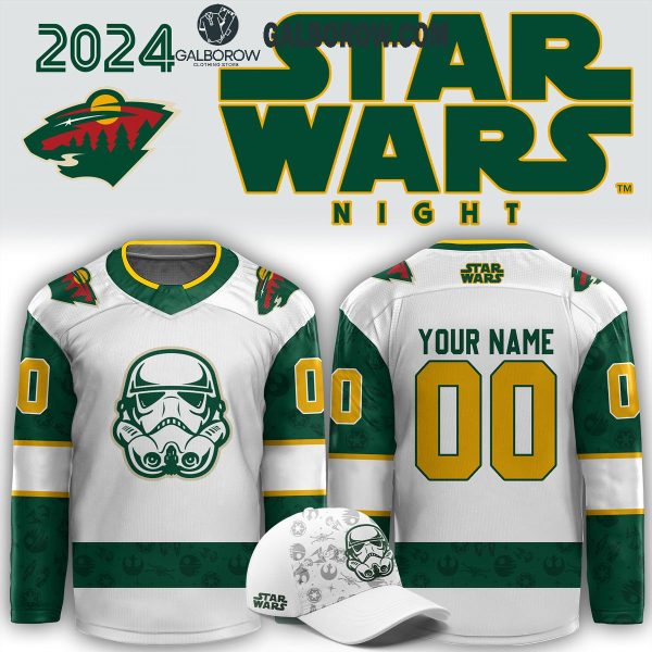 Minnesota Wild Star Wars 2024 Thank You Personalized Hockey Jersey