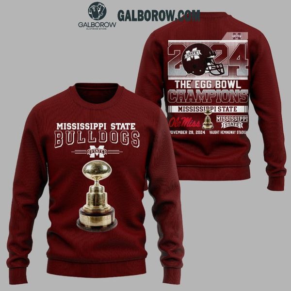 Mississippi State Bulldogs 2024 The Egg Bowl Champions Hoodie T-Shirt