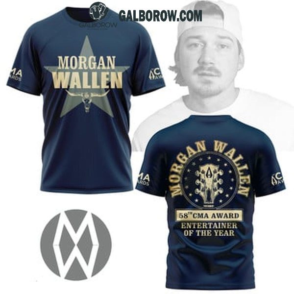 Morgan Wallen 58th Annual CMA Award 2024 Hoodie T-Shirt Navy Design