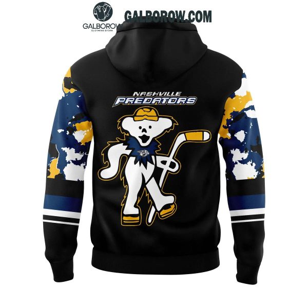 Nashville Predators Grateful Dead Hockey And Rock Night Hoodie T-Shirt