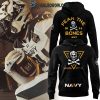 Navy Midshipmen 2024 Rivalry Fear The Bones Performance Hoodie T-Shirt White