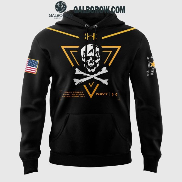 Navy Midshipmen Navy Football Jolly Rogers 2024 Hoodie T-Shirt