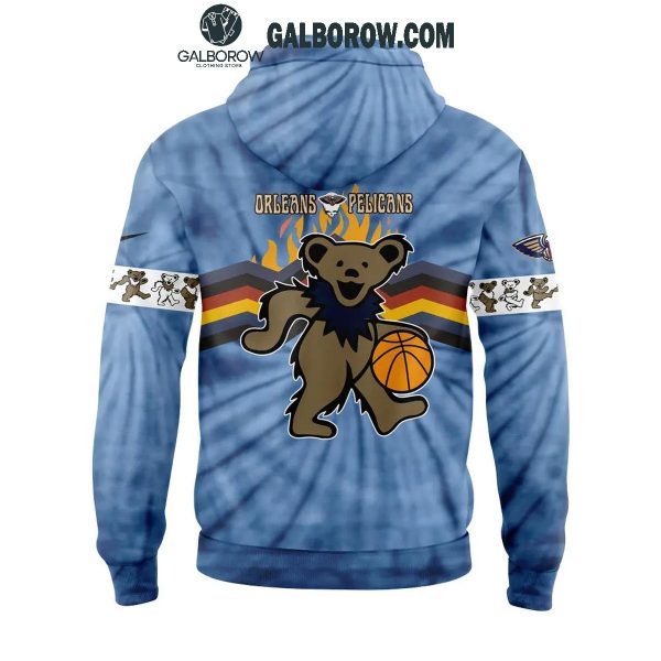 New Orleans Pelicans Grateful Dead Enjoy The Night 2024 Hoodie T-Shirt