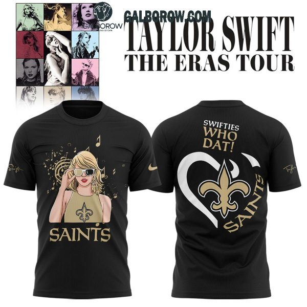 New Orleans Saints Celebrating Taylor Swift The Eras Tour Hoodie T-Shirt