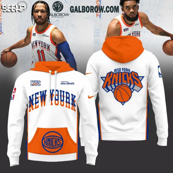 New York Knicks Basketball Swingman 2024 Abu Dhabi Hoodie T-Shirt