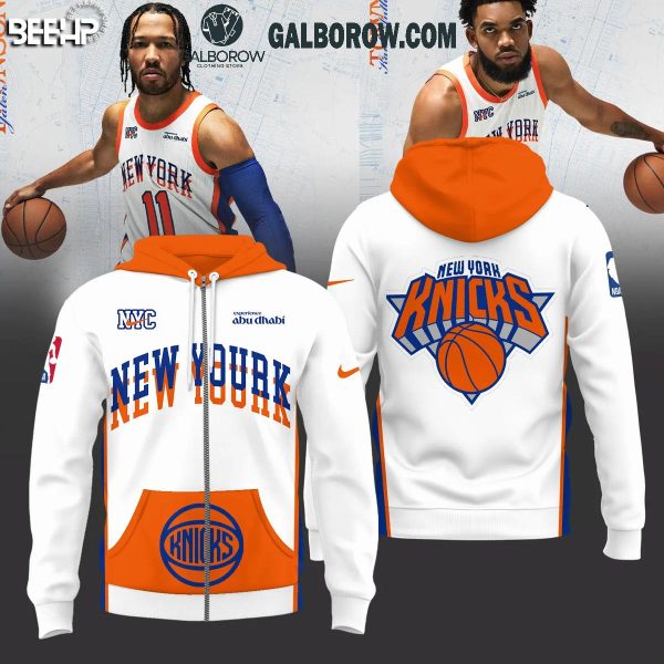 New York Knicks Basketball Swingman 2024 Abu Dhabi Hoodie T-Shirt