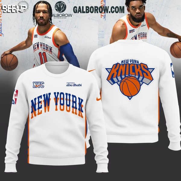 New York Knicks Basketball Swingman 2024 Abu Dhabi Hoodie T-Shirt