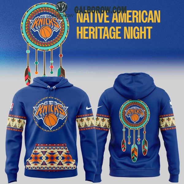 New York Knicks The Pride Of Native American Heritage 2024 Celebrating Hoodie T-Shirt