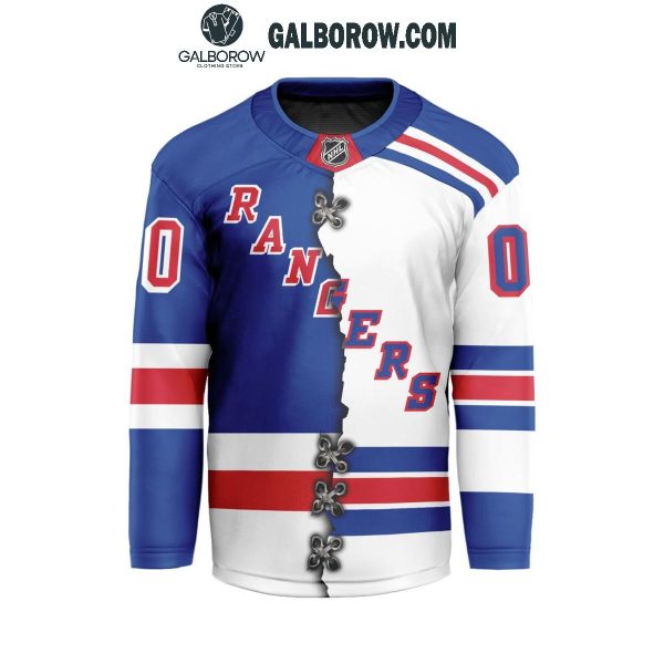 New York Rangers 2024 Home Mix Away Personalized Hockey Jersey