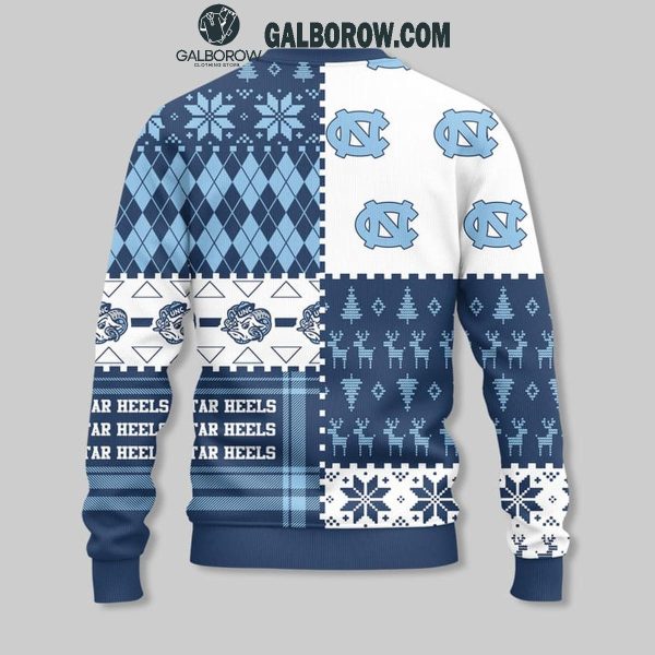 North Carolina Tar Heels Office Style 2024 Christmas Ugly Sweater