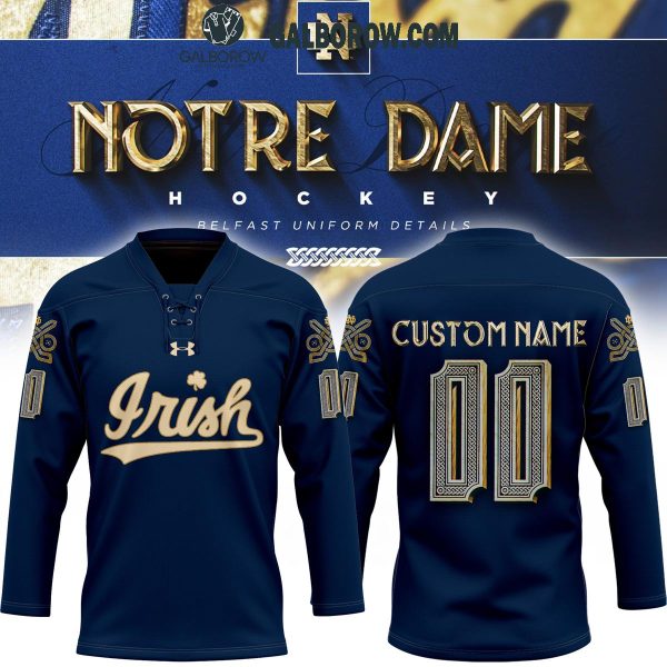 Notre Dame Fighting Irish Go Irish Hockey Team 2024 Personalized Hockey Jersey