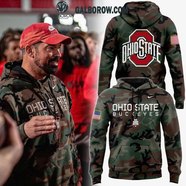 Ohio State Buckeyes 2024 Football Honoring Country USA Camo Hoodie T-Shirt