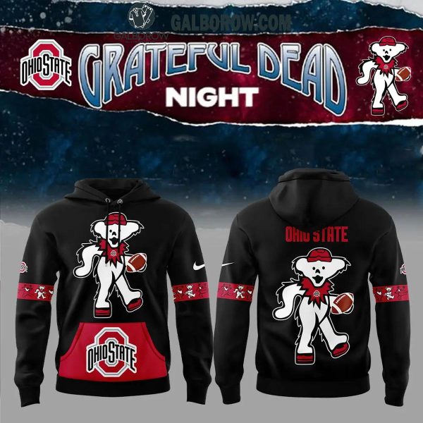 Ohio State Buckeyes Grateful Dead Football And Rock Night Hoodie T-Shirt