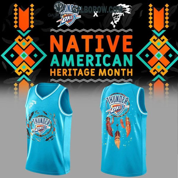 Oklahoma City Thunder Honoring Native American Heritage Month Basketball Jersey