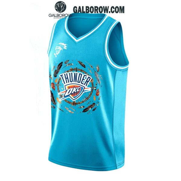 Oklahoma City Thunder Honoring Native American Heritage Month Basketball Jersey