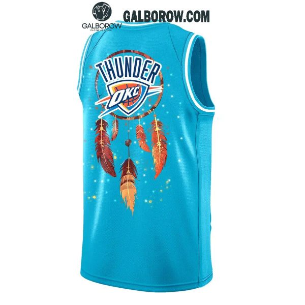 Oklahoma City Thunder Honoring Native American Heritage Month Basketball Jersey