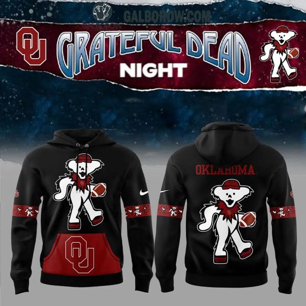 Oklahoma Sooners Grateful Dead Football And Rock Night Hoodie T-Shirt