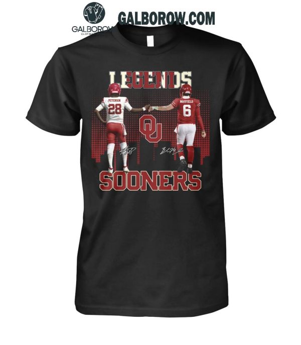 Oklahoma Sooners The Legends Adrian Peterson Baker Mayfield T-Shirt