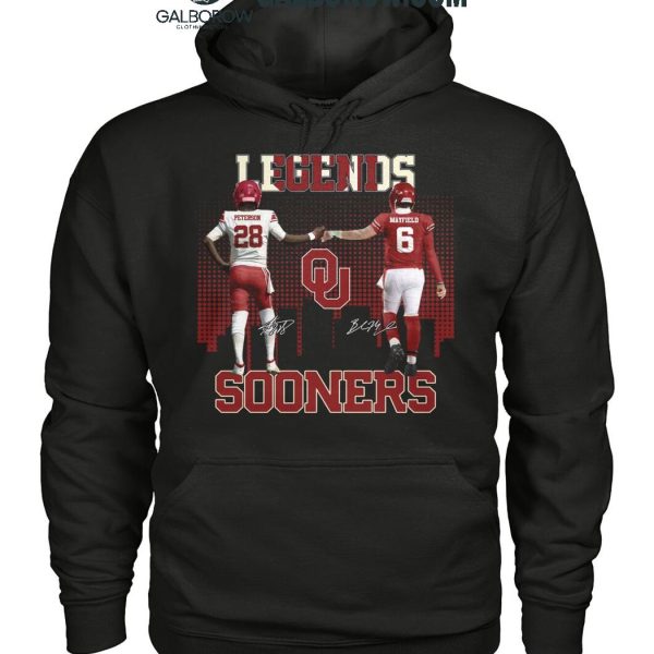 Oklahoma Sooners The Legends Adrian Peterson Baker Mayfield T Shirt