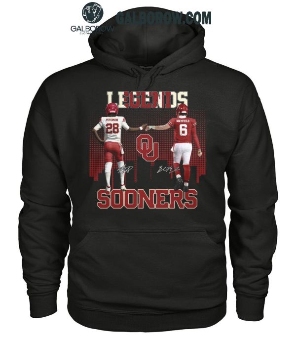 Oklahoma Sooners The Legends Adrian Peterson Baker Mayfield T-Shirt