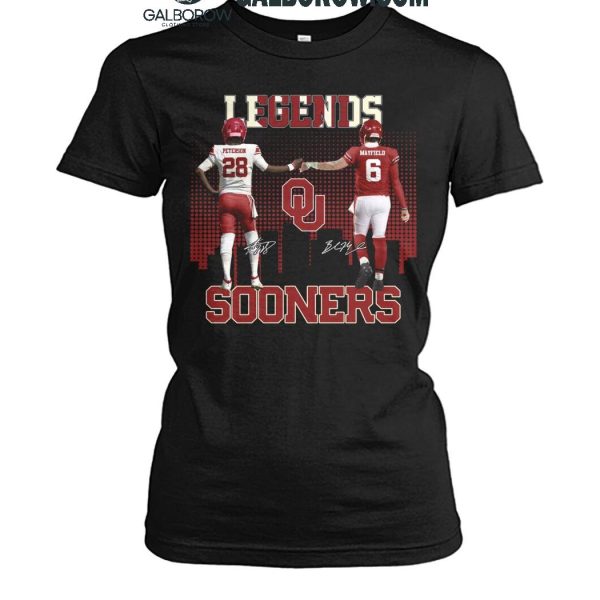 Oklahoma Sooners The Legends Adrian Peterson Baker Mayfield T Shirt