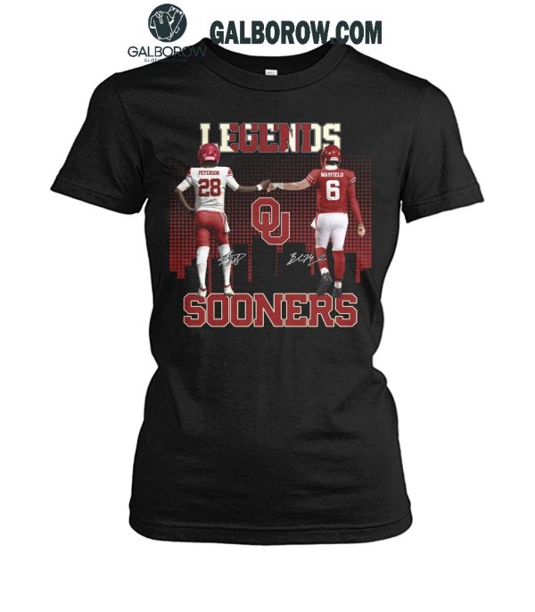 Oklahoma Sooners The Legends Adrian Peterson Baker Mayfield T-Shirt