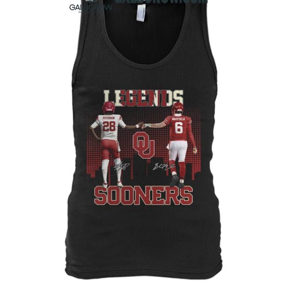 Oklahoma Sooners The Legends Adrian Peterson Baker Mayfield T Shirt