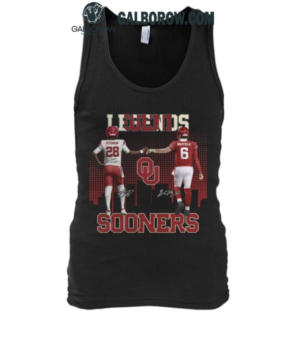 Oklahoma Sooners The Legends Adrian Peterson Baker Mayfield T-Shirt