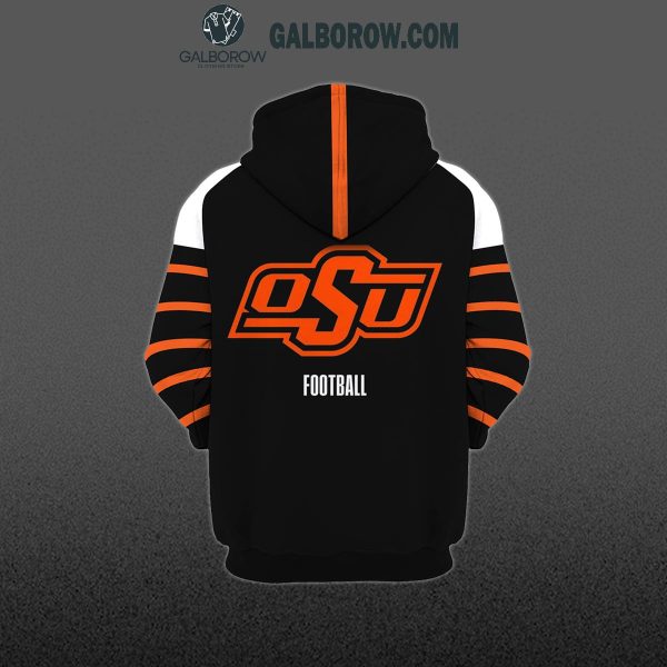 Oklahoma State Cowboys 125th Anniversary Throwback Black 2024 Hoodie T-Shirt