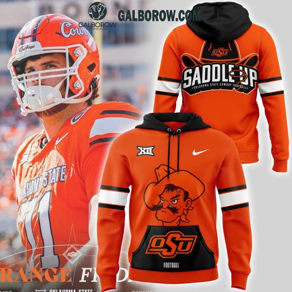 Oklahoma State Cowboys Saddle Up Let’s Go Orange Hoodie T-Shirt